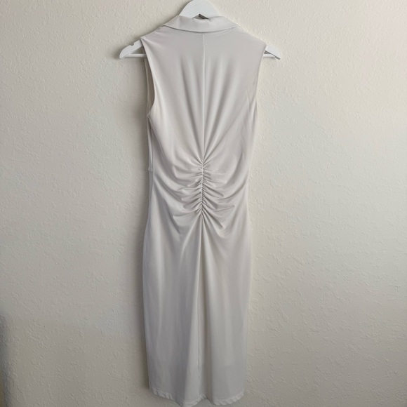 BCBGMAXAZRIA IRENE COLLARED SLEEVELESS DRESS - Picture 10 of 12
